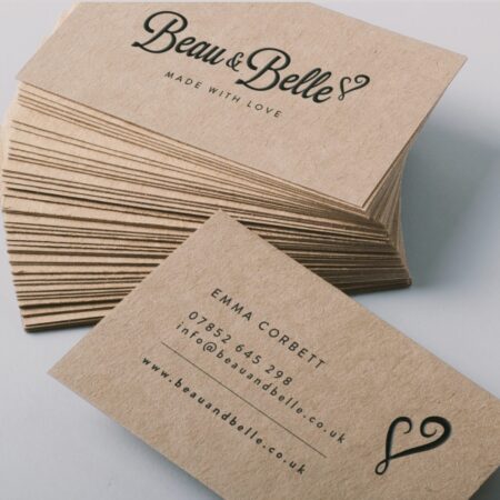 Kraft Board Business Cards